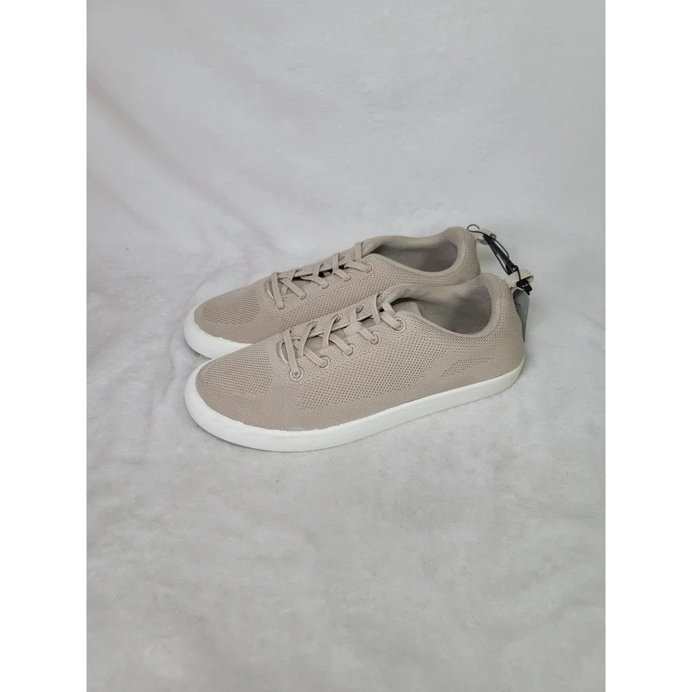 Fisherman Knit Khaki Tan Sneakers Minimalist Size 10.5 Lightweight Vacation NWT